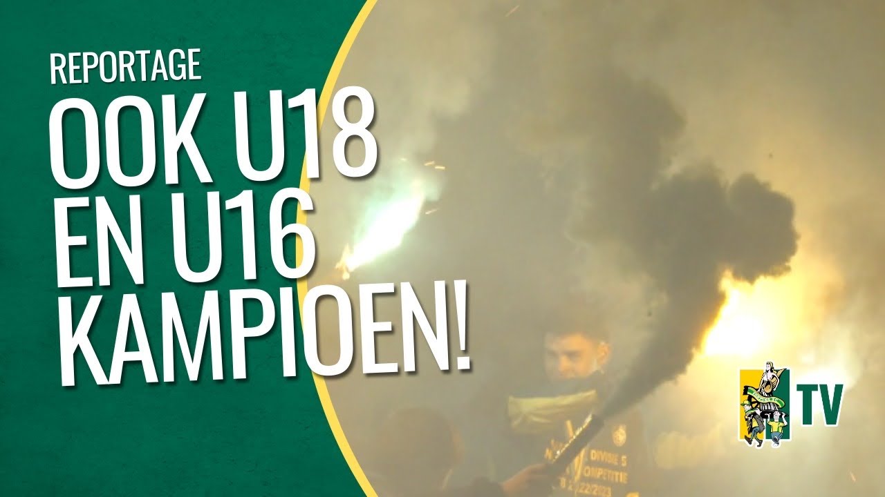 FORTUNA U18 KAMPIOEN na DOELPUNTRIJK DUEL & huldiging met FORTUNA U16! - Fortuna SC TV
