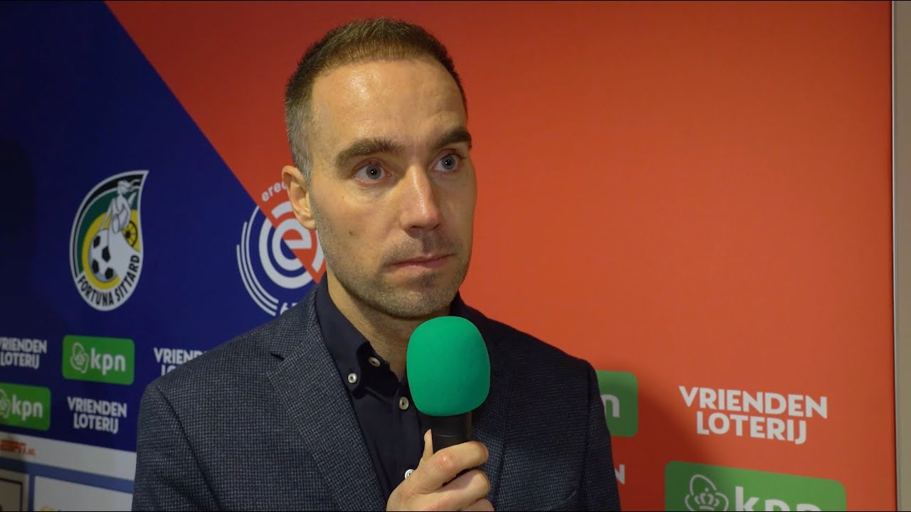 Interview Sjors Ultee na de wedstrijd Fortuna Sittard - FC Groningen (27-11-2021)